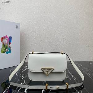 Prada專櫃新款空姐包1BD320 普拉達平紋牛皮單肩斜挎女包 csp1729