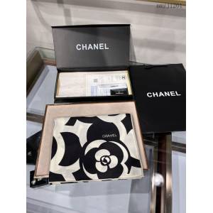 CHANEL專門店新款香奈兒雙面同色絲絨長巾女士圍巾披肩 mmyj1261