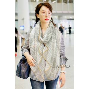 CHANEL專門店新款香奈兒細條紋輕盈長巾羊絨女士圍巾披肩 mmyj1315