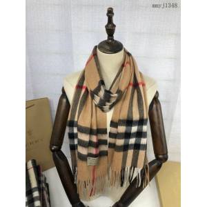 BURBERRY專櫃經典羊絨系列巴寶莉格紋長巾男女款圍巾 mmyj1348