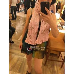LV專櫃新品路易威登羊毛真絲Logomania圍巾男女款圍巾披肩 mmyj1415