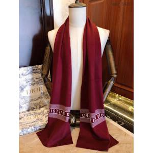 Dior專櫃新款迪奧高端羊絨針織圍巾老花男款圍巾 mmyj1430