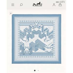 Hermes專櫃新款愛馬仕斜紋真絲曲折鞍帶92cm真絲方巾 mmyj1571