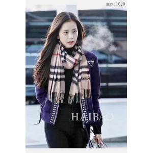 BURBERRY專櫃新款圍巾 巴寶莉經典款羊絨格男女圍巾披肩 mmyj1629
