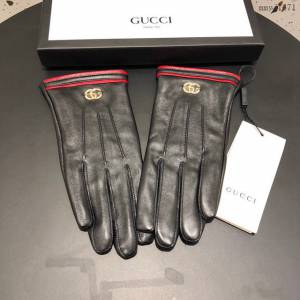 Gucci專櫃新款觸屏女款手套 古馳官網同步女士新款高檔羊皮手套 mmyj1671