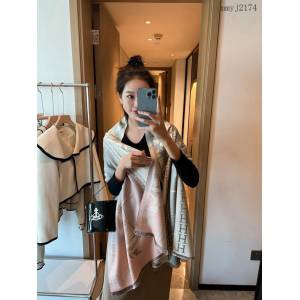 Hermes專櫃新款愛馬仕漸變色長圍巾披肩 mmyj2174