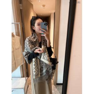 LV專櫃新品路易威登開司米爾羊毛真絲圍巾披肩 mmyj2181