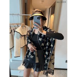 LV專櫃新品路易威登經典老花兔絨暗紋提花Logo女士圍巾披肩 mmyj2224