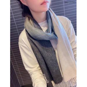 Loewe專櫃同步新款羅意威漸變系列情侶款漸變拼色長款圍巾 mmyj2293