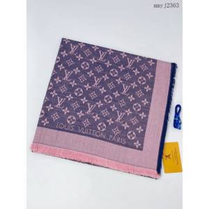 LV專櫃新品路易威登經典Monogram圖案真絲羊絨方巾圍巾 mmyj2363