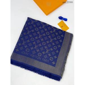 LV專櫃新品路易威登經典銀線Monogram圖案真絲羊絨方巾圍巾 mmyj2366