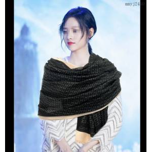 CHANEL官網新款香奈兒雙c系列300支羊絨長巾女士圍巾披肩 mmyj2440