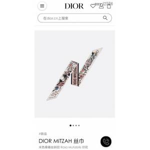 Dior專櫃新款迪奧Rosa Mutabilis絲帶領巾發帶包包配飾 mmyj2576
