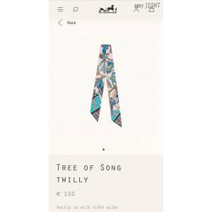 Hermes專櫃新款愛馬仕全新系列絲帶頂級斜紋真絲印花飄帶領巾發帶包包配飾 mmyj2587