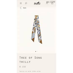 Hermes專櫃新款愛馬仕全新系列絲帶頂級斜紋真絲印花飄帶領巾發帶包包配飾 mmyj2588