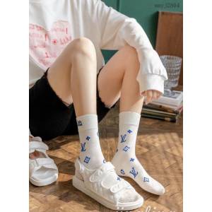 LV專櫃新品路易威登刺繡長筒襪高版本 mmyj2864