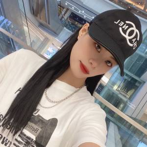 CHANEL專門店新款香奈兒男女可用百搭款經典語錄原單棒球帽 mmyj3068