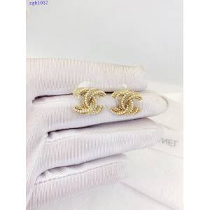 Chanel專櫃新款飾品 香奈兒珍珠cc耳釘 zgb1037
