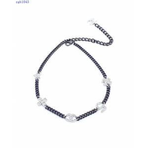 Chanel專櫃新款飾品 香奈兒黑色五花項鏈 zgb1043
