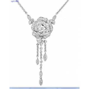 Chanel專櫃新款飾品 香奈兒鏤空山茶花項鏈 zgb1430