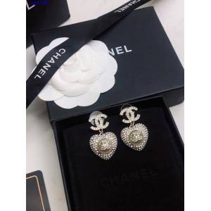 Chanel專櫃新款飾品 香奈兒品牌新款愛心耳環 zgb1530