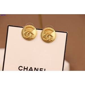 Chanel專櫃新款雙c耳釘 香奈兒復古金屬中古耳環 zgb1846