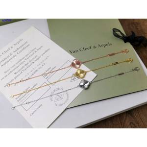 梵克雅寶vca新款手鏈 Van Cleef&Arpels鐳射多折射四葉草單花雕花手鏈 zgb2568