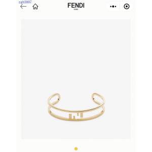 FENDI秋冬新款開口手鐲 芬迪高端定制logo手鐲 zgb3007