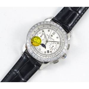 百达翡丽男士腕表 Patek Philippe小牛皮表带男表 超强防水 gjs1082