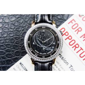 百达翡丽5102天月款日内瓦苍穹系列 Patek Philippe星空腕表 珍珠陀机械男表 gjs1286