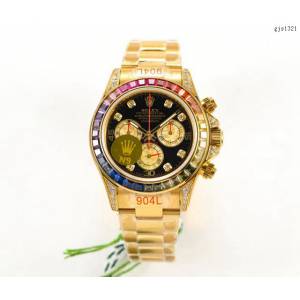 劳力士手表 Rolex全新彩虹圈迪通拿Daytona Rolex高端男士机械表 gjs1321