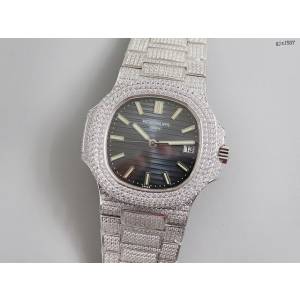 PATEK PHILIPPE手表 瑞士超强夜光 百达翡丽自动机械镶砖男士腕表 gjs1507