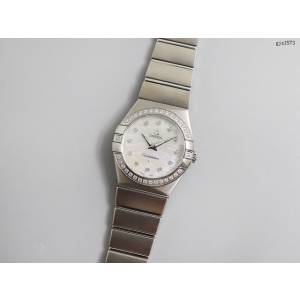 欧米茄手表 OMEGA星座系列 真钻一级贝母字面 OMEGA经典款女士腕表 gjs1573