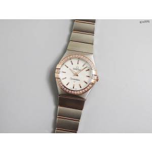 欧米茄手表 OMEGA星座系列 真钻一级贝母字面 OMEGA经典款女士腕表 gjs1575