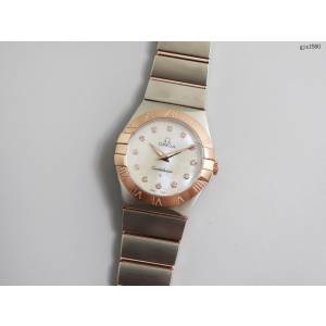 欧米茄手表 OMEGA星座系列 真钻一级贝母字面 OMEGA经典款女士腕表 gjs1580