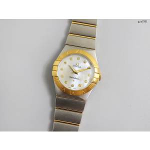 欧米茄手表 OMEGA星座系列 真钻一级贝母字面 OMEGA经典款女士腕表 gjs1581