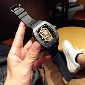 理查德米勒RICHARD MILLE 特别版RM052镂空骷髅头腕表男士腕表 gjs1812