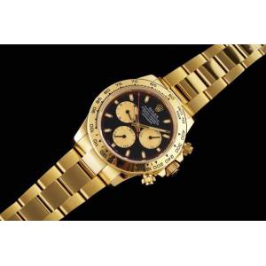 劳力士顶级专柜复制品男士手表 N厂出品 原版4130机芯 Rolex宇宙计型迪通拿全金系列男士腕表 gjs2486