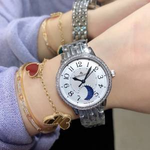 积家专柜新款机械女士手表 Jaeger-LeCoultre约会系列月相腕表 gjs2566