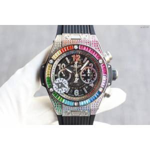 宇舶HUBLOT男士腕表 英勇无畏 45mm满天星计时码表v2版复刻男表 gjs3196