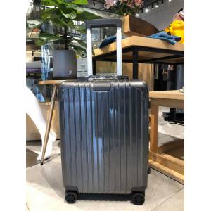 RIMOWA行李箱四輪拉杆箱 essential最新系列 日默瓦純PC高端拉杆箱 灰色 gdx1230