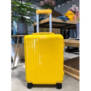 RIMOWA行李箱四輪拉杆箱 essential最新系列 日默瓦純PC高端拉杆箱 檸檬黃 gdx1231