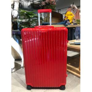 RIMOWA行李箱四輪拉杆箱 essential最新系列 日默瓦純PC高端拉杆箱 紅色 gdx1232
