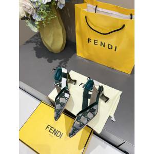 Fendi專櫃爆款高跟涼鞋 芬迪代購版本明星同款尖頭涼鞋 dx1582