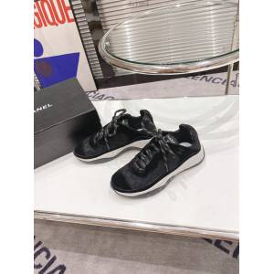 Chanel鹿皮網布休閒運動板鞋 香奈兒2021秋季新款運動鞋 dx1864