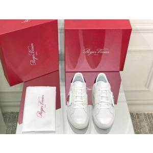 Roger vivier時尚女鞋 RV2022新年款鑽扣小白鞋運動休閒鞋 dx2172