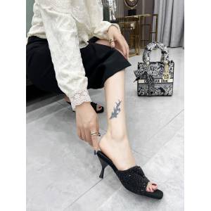 Prada女鞋 普拉達最新長短靴涼鞋單鞋細跟後空粗跟系列拖鞋 dx2231