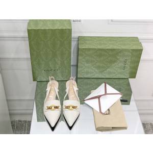 gucci羊皮高跟涼鞋 古馳專櫃同步走秀款單鞋 dx2242