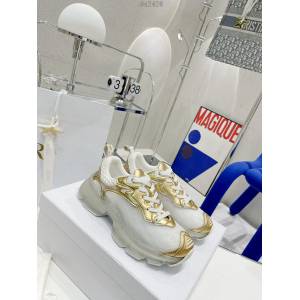 Dior迪奧2022早春新款運動休閒鞋白色網眼織物女士經典跑鞋 dx2426