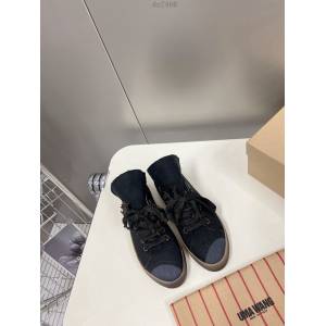 UMAWANG2022春夏帆布鞋 鞋舌褶皺休閒板鞋高幫鞋 dx2466